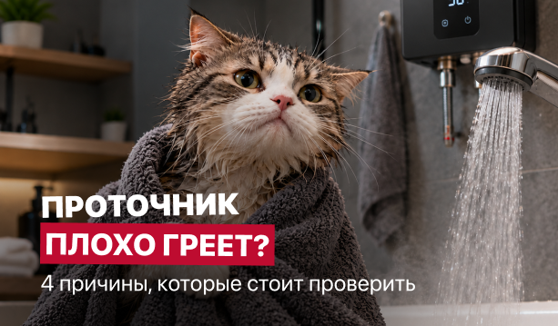 Почему проточный водонагреватель плохо греет воду: 4 причины