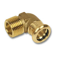 Угловой переход 22x1/2" ВПр-НР бронза, 8092g