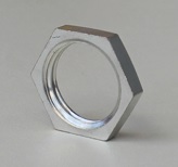 Гайка стопорная, ELSEN, TIN PLATED Metalit, В, 3/4", TIN латунь, без фланца