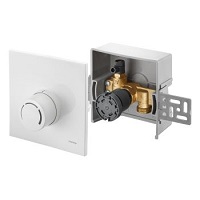 Набор терморегулятора, Oventrop, Unibox RTL, диапазон T°С (обратного потока)-10-50 °C, строительная глубина, мм-57, крышка белый пластик, регулирование с помощью ограничения температуры обратного потока с термостатом "Uni RTLH"