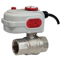 Клапан двухходовой зональный 2"-230 V с полным проходом, моторизированный, с теплоизоляцией. Отводы с внутренней резьбой. Корпус из никелированной латуни. Привод K272 в комплекте. Изоляция из вспененного полиэтилена.