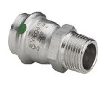 Переход НР 18 х 3/4", Viega, Sanpress Inox с SC-Contur, нержавеющая сталь, модель 2311
