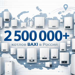 Историческое достижение BAXI: 2,5 млн котлов в России
