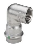Угловой переход BP 90°, Viega, Sanpress Inox, c SC-Contur, 35 x 1 1/4", нержавеющая сталь, модель 2314.2