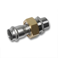 Резьб. соед. 18x1/2" НР плоск. упл., 9333G