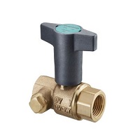 Шаровой кран Oventrop Optibal TW Ду 20 мм, Rp3/4"xRp3/4", PN10, с обеих сторон внутренняя резьба, с двусторонним расположением дренажных отводов G1/4, закрыты заглушками , для универсального присоединения труб