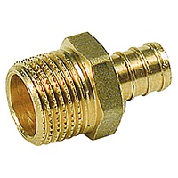 Прямой фитинг Giacoqest с наружной резьбой 1/2"x1/2" M для обжимного соединения