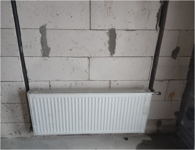 Рис.2 Подключение стального панельного радиатора