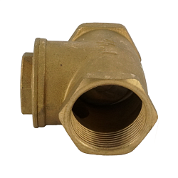 Клапан обратный, ELSEN, дисковый, горизонтальный, 1 1/2", ВВ, PN, бар-10, T°C -от 0 до +80, латунь