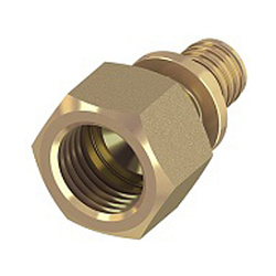 TECEspring AX, Соединение прямое с внутренней резьбой, 20 х 1/2", латунь