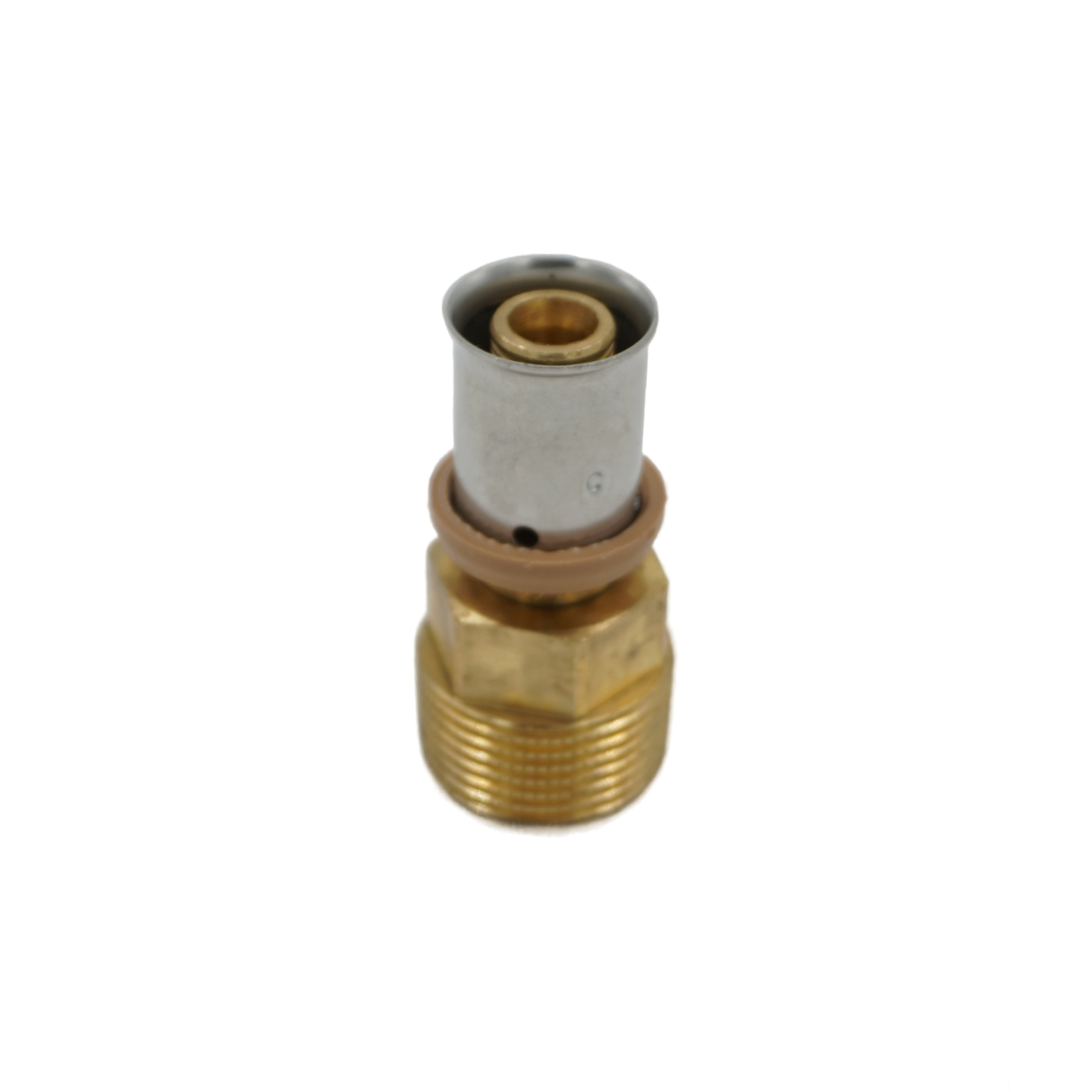 Ниппель ЗАНА (SANHA)  3fit-Press 16x2,0 - 3/4" НПр-НР, 25243G
