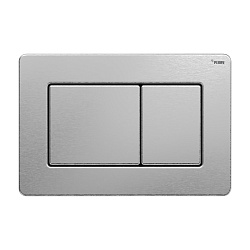 Панель смыва РЕХАУ NOVA QUAD STEEL с прямоугольными клавишами с покрытием против отпечатков пальцев, нержавеющая сталь, цвет брашированная нержавеющая сталь, матовый