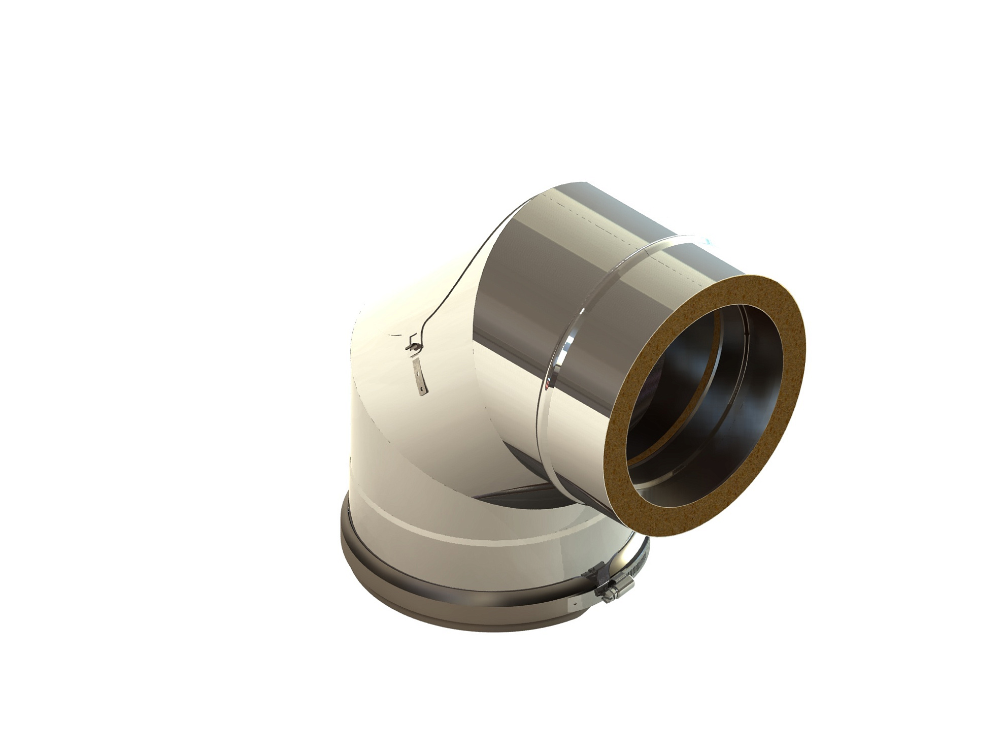 Колено 87°с лючком ревизии для газа и жидкого топлива, Jeremias, DW-eco, диаметр, мм-250