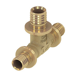 TECEspring AX, Тройник 90* редукционный 25 х 16 х 16, латунь