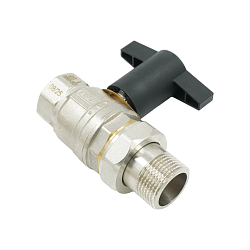 Кран шаровой, ELSEN, Strong, полнопроходной, 1", НВ с разъемным соединением, ручка из полимера