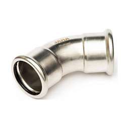 NiroPress AISI 304L отвод 45° ВПр-ВПр, ?22