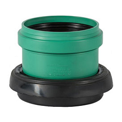 Врезка по месту: Подключение к бетонной трубе, септик, колодец KG2000BA, Ø-200