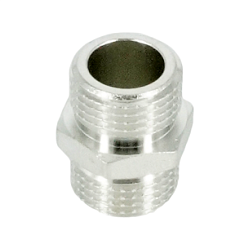 Ниппель, ELSEN, TIN латунь, НН, 1/2", 1/2", равнопроходной, CN