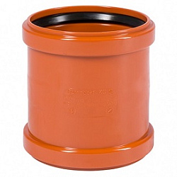 Муфта двойная, Ostendorf, KGMM, 160, PVC (поливинилхлорид)