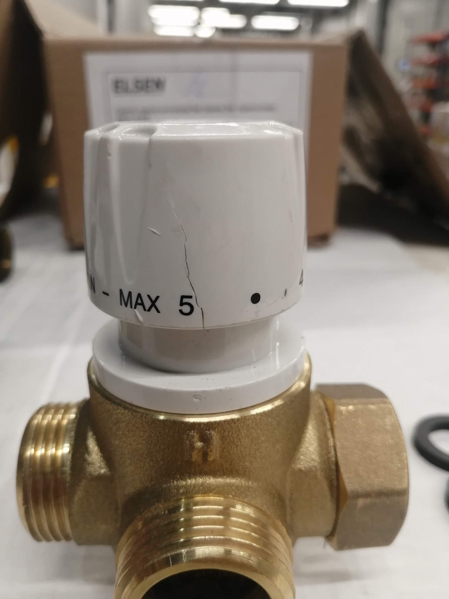 [УЦЕНКА] Насосная группа, ELSEN, смесительная, DN 20, без насоса, с трехходовым термостатическим клапаном 25-55°C