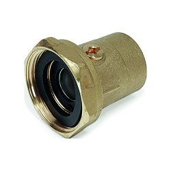 Фитинг для подключения циркуляционного насоса, с встроенным шаровым краном 1"Fx1 1/2"F