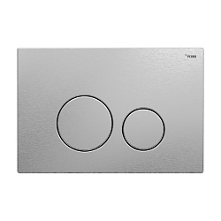 Панель смыва РЕХАУ NOVA ORB STEEL с круглыми клавишами с покрытием против отпечатков пальцев, нержавеющая сталь, цвет брашированная нержавеющая сталь, матовый