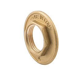 Гайка стопорная, ELSEN, TIN PLATED Metalit, В, 1/2", латунь, с фланцем