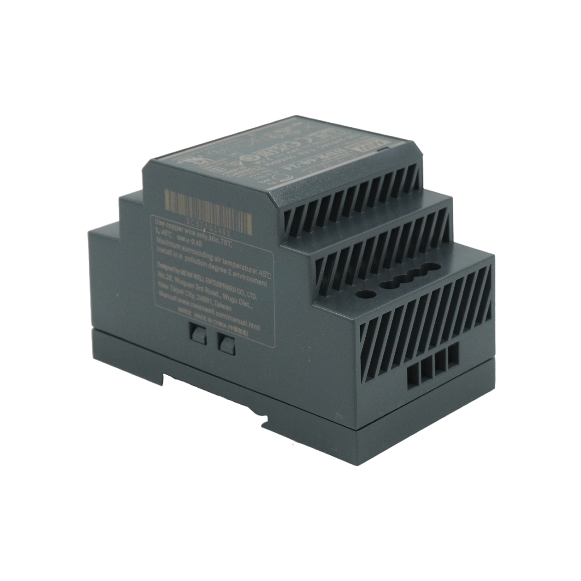 Компактный блок питания  с креплением на DIN–рейку, выходное напряжение 24В, максимальная выходная мощность 60 Вт