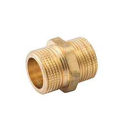 Ниппель, ELSEN, Metalit, НН, 1/2", 1/2", латунь, равнопроходной