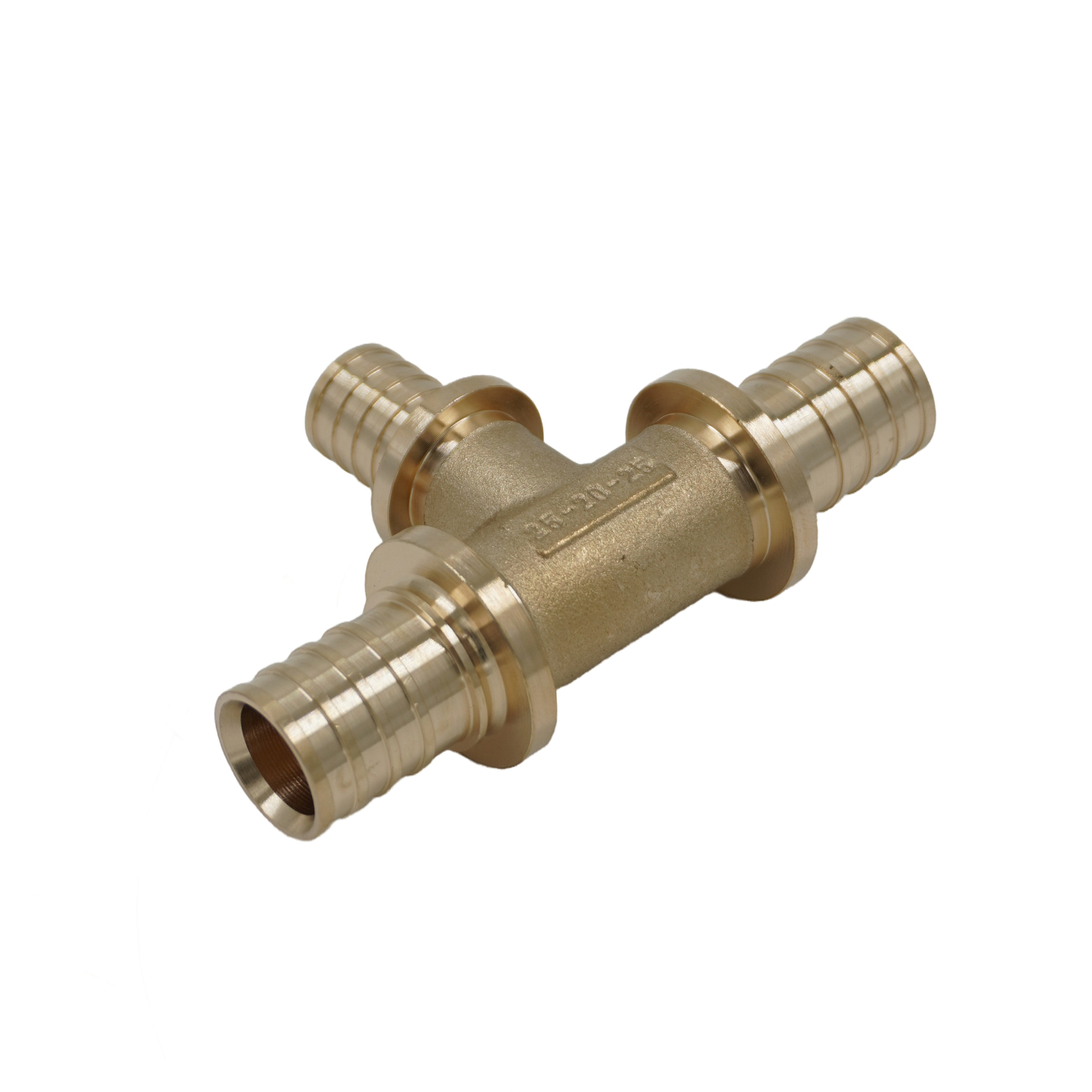 Тройник редукционный диаметр 25-20-25 ELSEN, латунь, CN