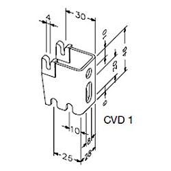Настенная консоль Zehnder, CVD 1, 25/30 mm, цвет белый RAL 9016