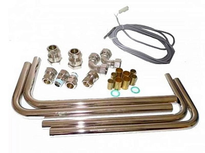 Комплект подключений для подставного емкостного водонагревателя с соединительными трубопроводами
