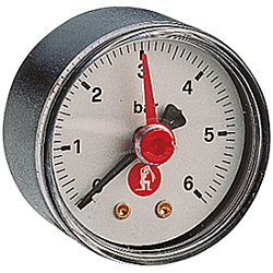 Манометр, Giacomini, R225, 1/4", PN, бар-0-6, осевой
