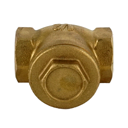 Клапан обратный, ELSEN, дисковый, горизонтальный, 1/2", ВВ, PN, бар-10, T°C -от 0 до +80, латунь