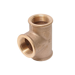 Тройник, Viega, R2 модель 3130, ВВВ, 3/4", 3/4", 3/4", бронза (RX), равнопроходной