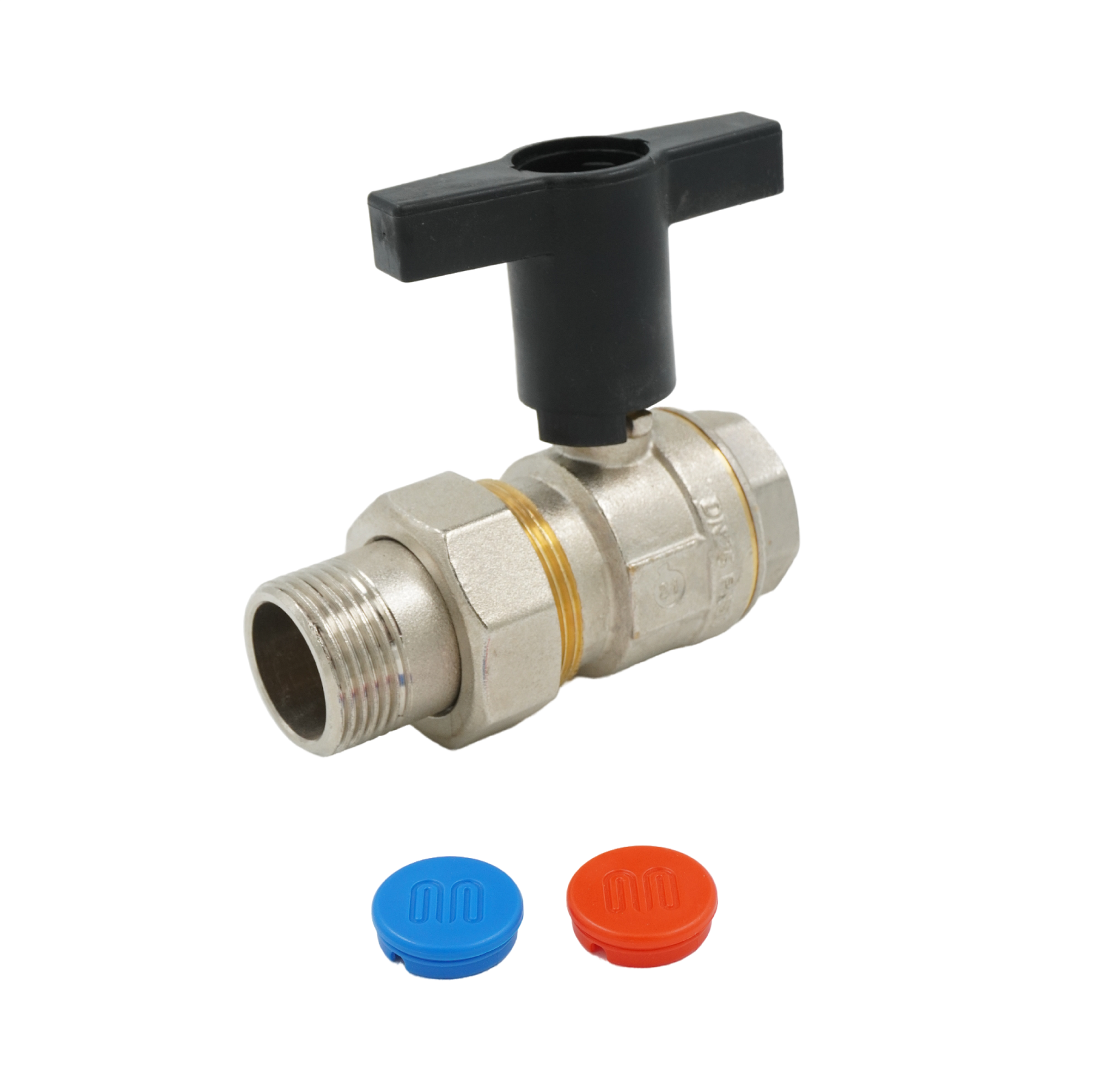 Кран шаровой, ELSEN, 1", НВ, высокая ручка из пластмассы, с разъемным соединением