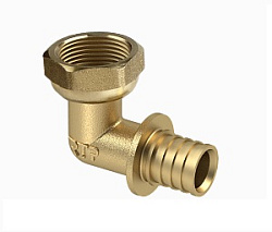 Угольник аксиальный с накидной гайкой, D20Х1/2"mm