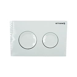 Клавиша смыва BETTOSERB белый глянец круг. Материал: пластик. Цвет: белый глянец