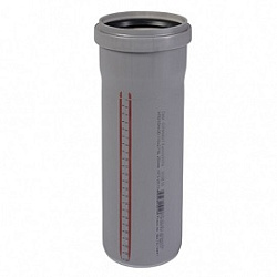 Труба канализационная,Ostendorf, НТЕМ, Ø-32, длина, мм-3000, PP (полипропилен), серая