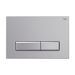 Панель смыва РЕХАУ NOVA LONG 001 с прямоугольными клавишами, пластик, серебристый, матовый