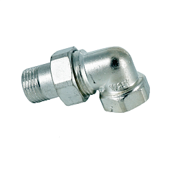 Сгон американка, ELSEN, TIN латунь, угловой, НВ, 1/2", 1/2", с плоским уплотнением