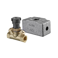 Вентиль запорный, Oventrop, Hycocon ATZ, DN-20, 3/4", ВВ, PN, бар-16, T°C -от -10 до +120, латунь, измерительная техника "eco", с обеих сторон вентильные вставки для измерения/слива, в теплоизоляции