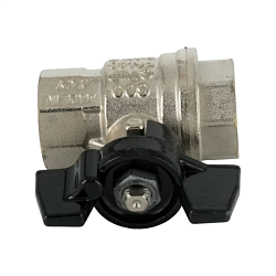 Кран шаровой, ELSEN, Strong T, 1/2", ВВ, ручка-бабочка, латунь