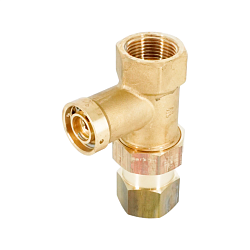 Колпачковый клапан Oventrop с пломбировочным устройством "Expa-Con", Ду25, Rp1, латунь