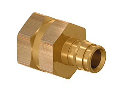Штуцер USYSTEMS с внутренней резьбой для труб PE-Xa 20-Rp1/2" ВР, тип 1, латунный