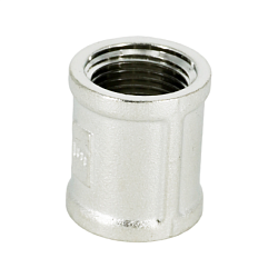 Муфта, ELSEN, TIN латунь, ВВ, 1/2", 1/2", равнопроходная, CN