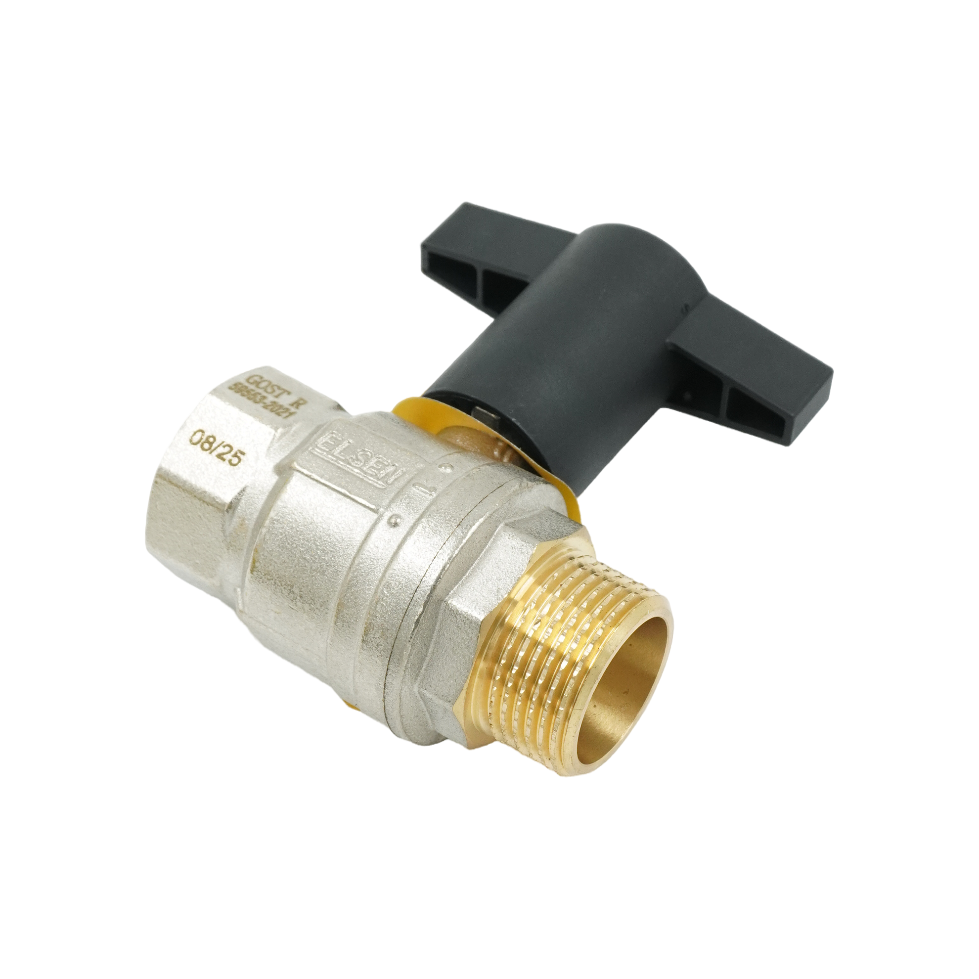 Кран шаровой, ELSEN, Strong, полнопроходной, 1", НВ, ручка из полимера