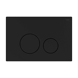 Панель смыва РЕХАУ NOVA ORB STEEL с круглыми клавишами с покрытием против отпечатков пальцев, нержавеющая сталь, черный, матовый