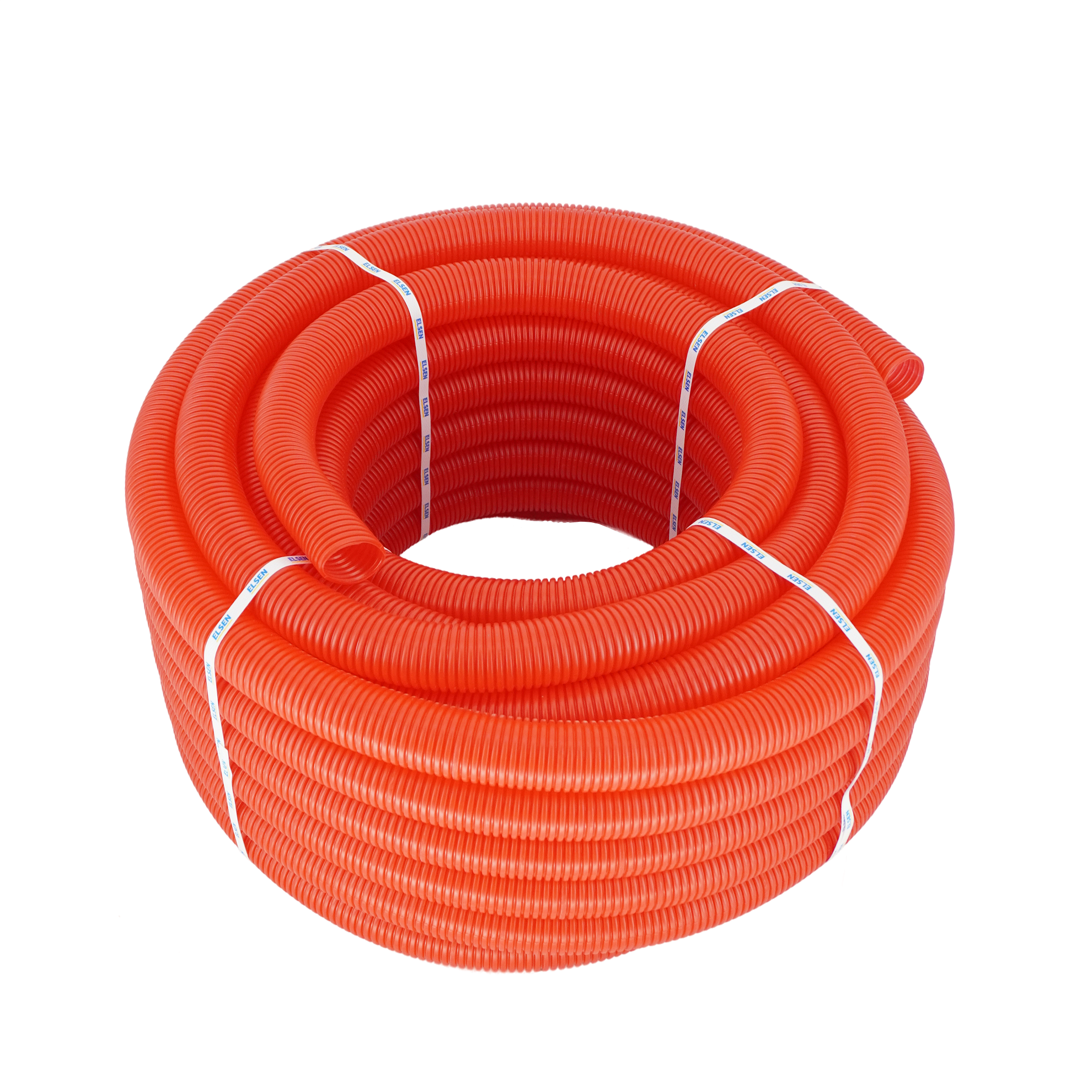 Труба гофрированная, ELSEN, FlexLight, для Ø-25, наружный Ø-40, красная, бухта 30 м