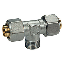 Тройник, Giacomini, R568AM, Н, 20 x 2, 1/2", 20 x 2, латунь, для труб GIACOTHERM, GIACOFLEX и многослойных